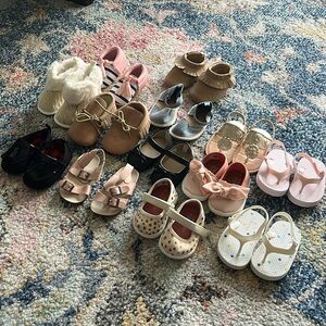Baby Girl Shoe Bundle 0-2